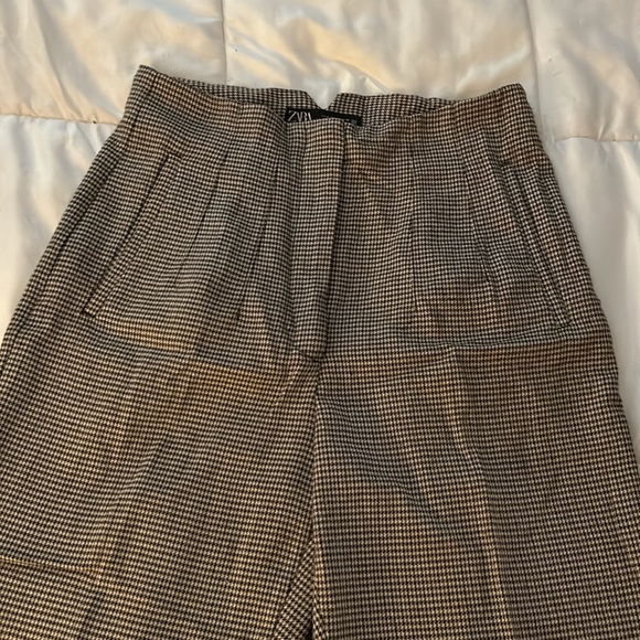{Zara} Houndstooth Trouser Pants - Picture 3 of 6